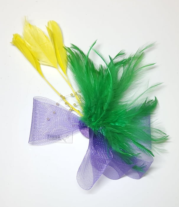 6" Feather Clip and Pin