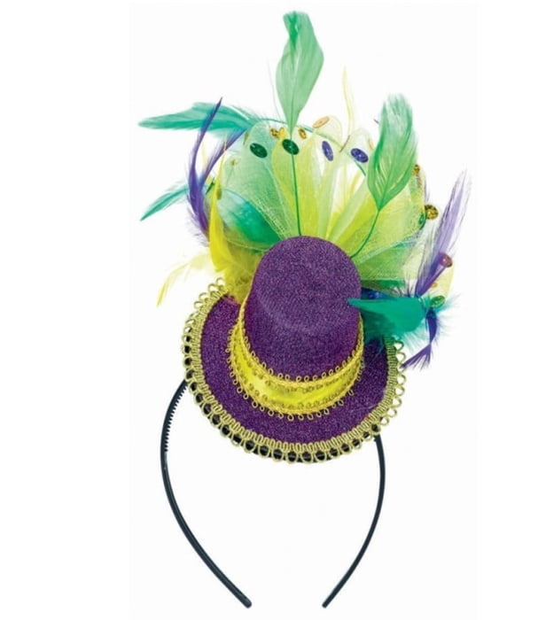 NEW!! PGG Hat Heasband w Feathers and Jewels