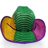 14.5"L X 4" Crown PGG Cowboy Hat W/FDL