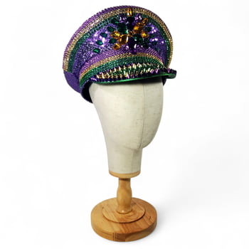 10"L X 6.25"H Jeweled "Police" Hat