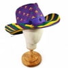 PGG Stripe Cowboy Hat w Fleur De Lis