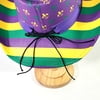 PGG Stripe Cowboy Hat w Fleur De Lis