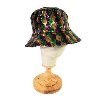 Sequin Harlequin Bucket Hat Adult