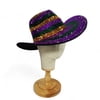 Purple and Gold Rhinestone Cowboy Hat 14.5"D