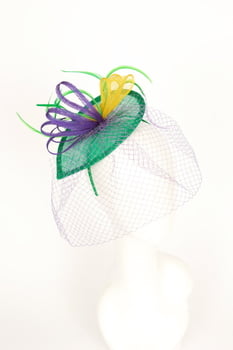 Hair Ornament w Swiss Dot netting
