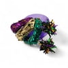 Green Lamee Headband w PGG Beads