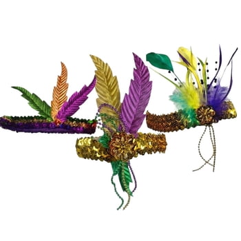 New!! Gold Sequin Stretch Headbands 48 pcs(Fall 2026 shipping)