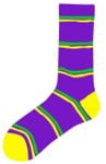 Purple Socks w Stripes