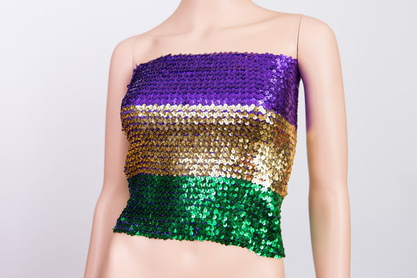 Sequin Mardi Gras Top