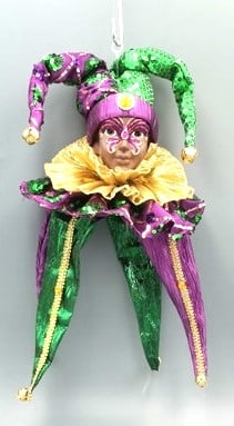 18" HANGING JESTER HEAD ORNAMENT