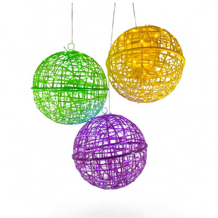 New!! LED 3pc set 12" Ball Light (Fall 2026 shipping)