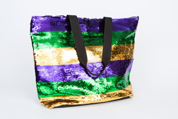 6.25" X 16" X 15.5" SEQUIN SHOPPING BAG