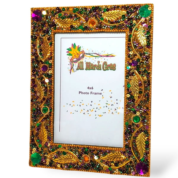 4x6 Gold Leaf & Jewel Frame