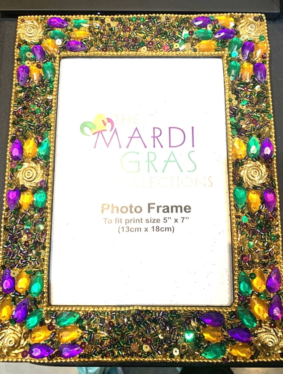 Gold Glamour Jeweled Frame, 8" x 10"
