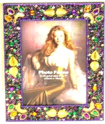 NEW!! Purple Palm Leaves Frame 5" x 7"