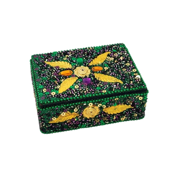 Green Leaves Box 3" x 4" x 1.5"