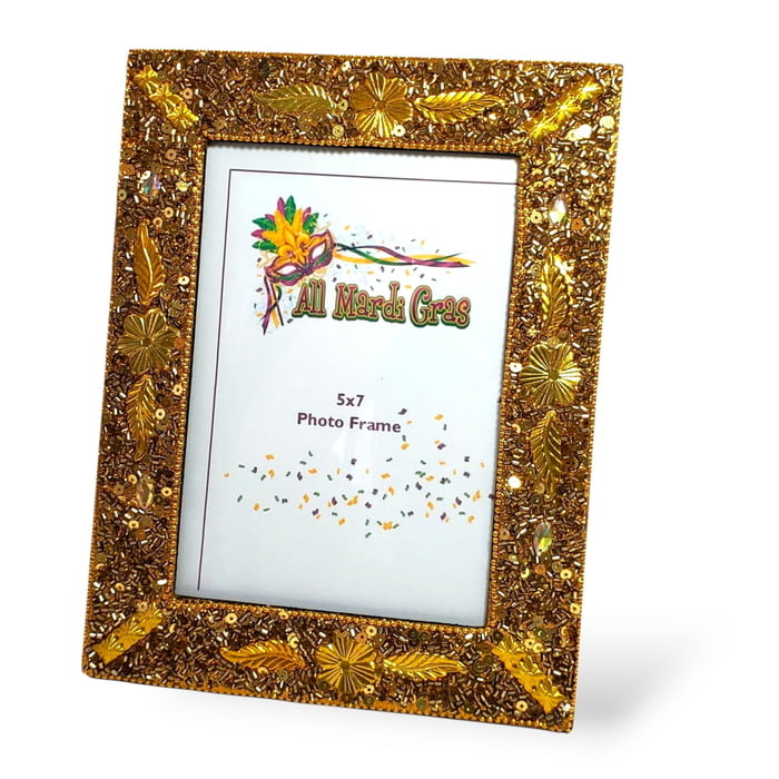 All Gold Leaves Frame 5" x 7"