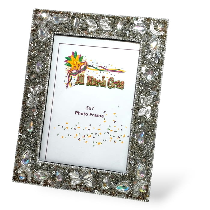 All Silver Teardrop Frame 5" x 7"