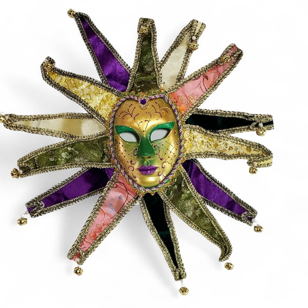 Full Face Mardi Gras Mask