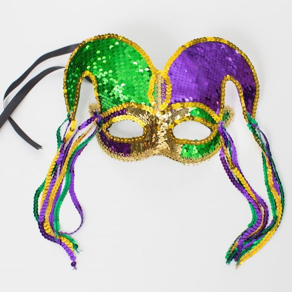 5" x 9.5: Mardi Gras String Headband