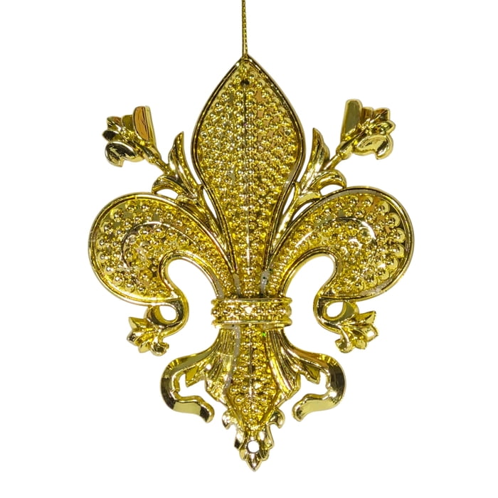 New!! Gold Fleur-de-lis Ornament with String (Fall 2026 shipping)