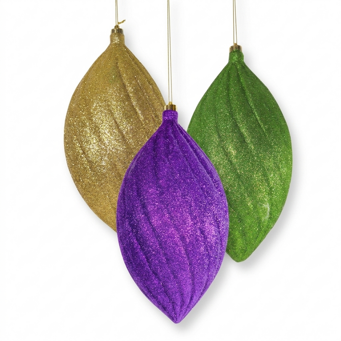 New!! Set of Glitter Tear Shape Hanging Ornament (Fall 2026 shipping)