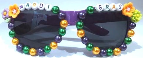 NEW!! Mardi Gras Word Sunglasses