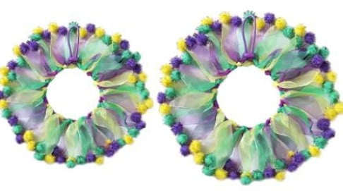 10" Pom Pom Collar, Scrunchie, Dog Collar etc