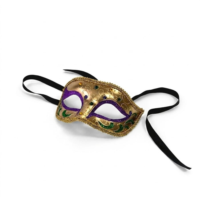New!! Gold Mask With Jewels
