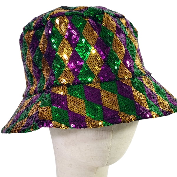 Sequin Harlequin Bucket Hat Adult