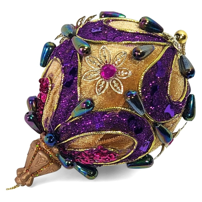 3" Deluxe Purple Ornament