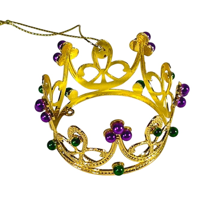 New!! Gold Metal Crown Ornament and Napkin Ring (Fall 2026 shipping)