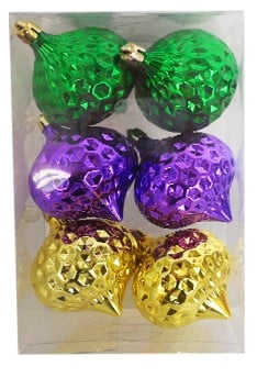 2.5" ASSORTED BX OF 6 PGG ORNAMENTS