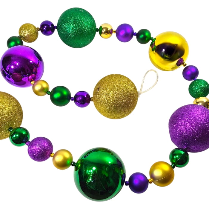 6' Ball Ornament Garland w Solid Balls (Fall 2026 shipping)