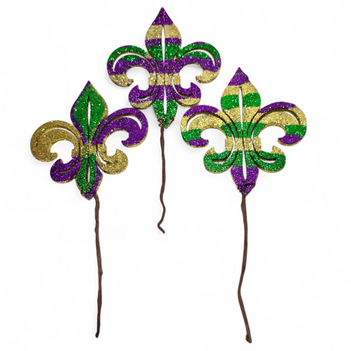 6" x 5.5" 3 Assorted Glitter FDL