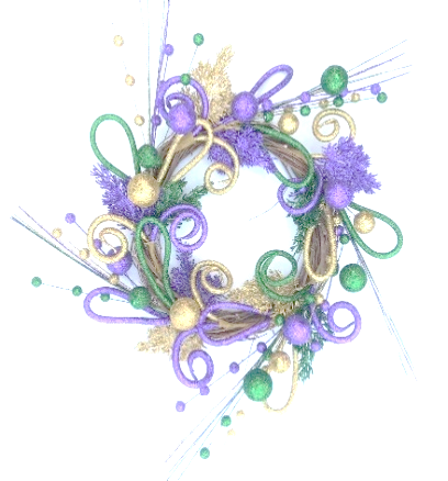 24" Loop and Ball Wreath