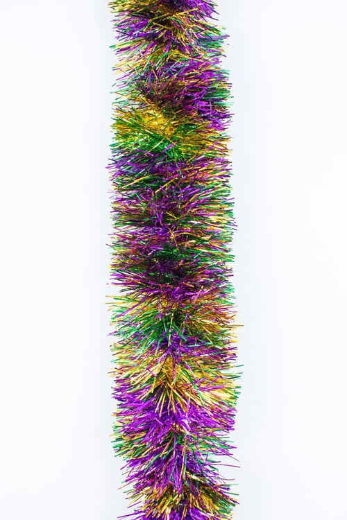 4-155MG 9' Mardi Gras Tinsel Garland