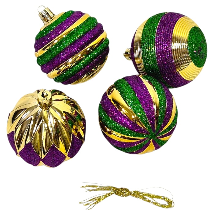 New!! Box of 2.25" Striped Ornaments (Fall 2026 shipping)