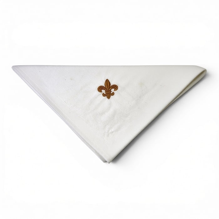 New!! 20" 100% Cotton Embroidered FDL Napkin (Fall 2026 shipping)
