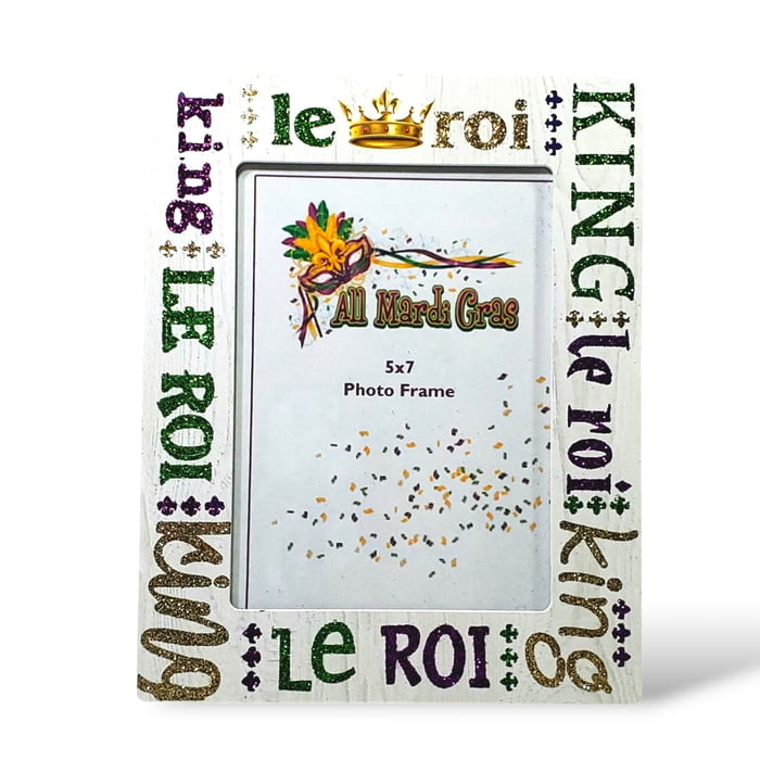 5" X 7" King Word Frame W Glitter