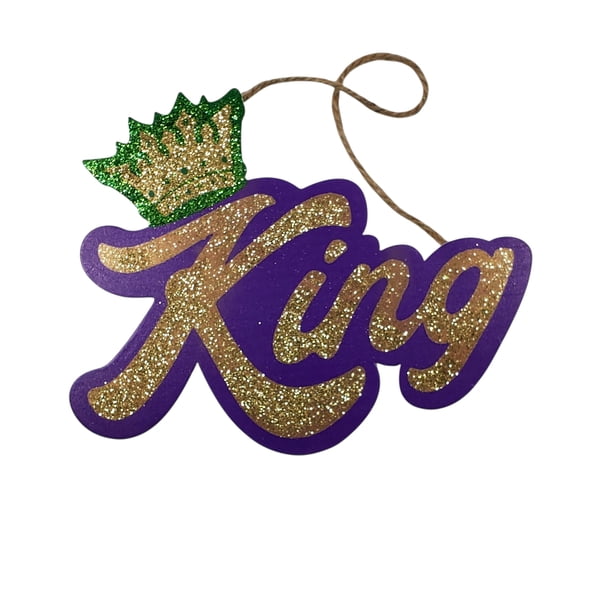 Glitter King MDF Ornament 7.5" x 5.5"