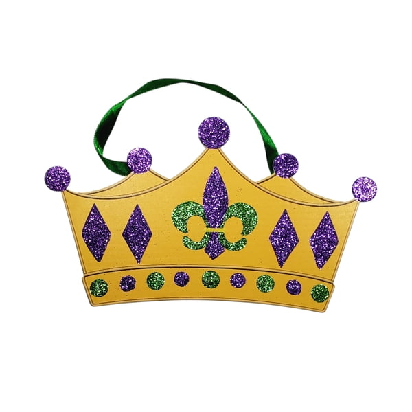MDF King Crown Ornament/Magnet 7" x 4.5"
