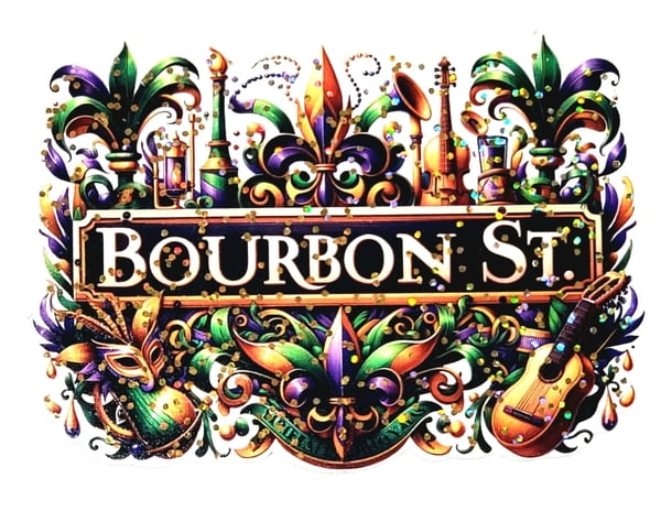 NEW!!! 4" Bourbon Street Magnet