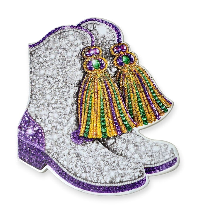 New!! 3" White Boots Magnet