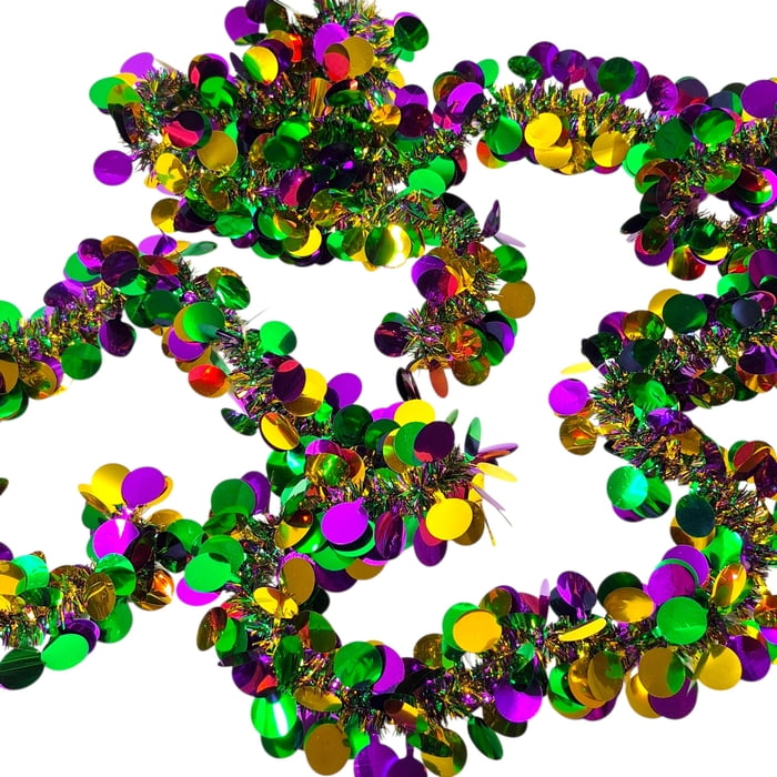 New!! 3" X 9' Circle Tinsel Garland (Fall 2026 shipping)