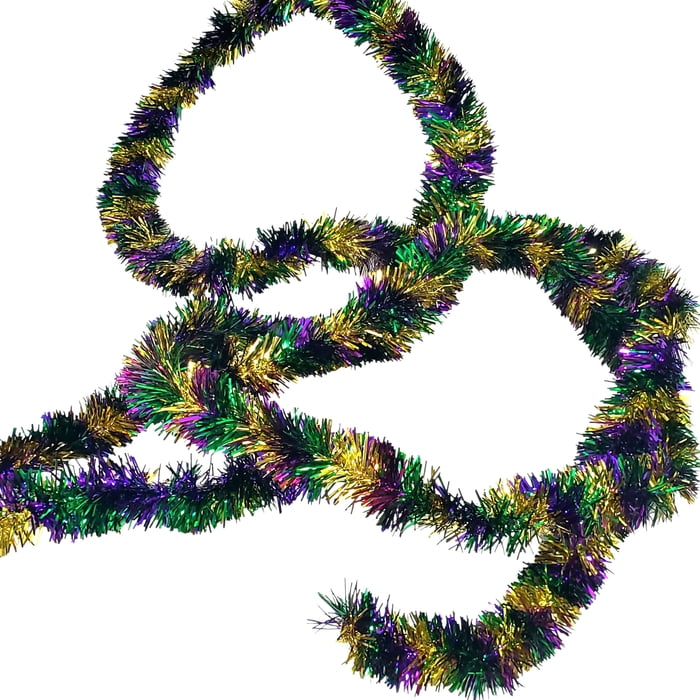 12' Pine Needle Tinsel Garland
