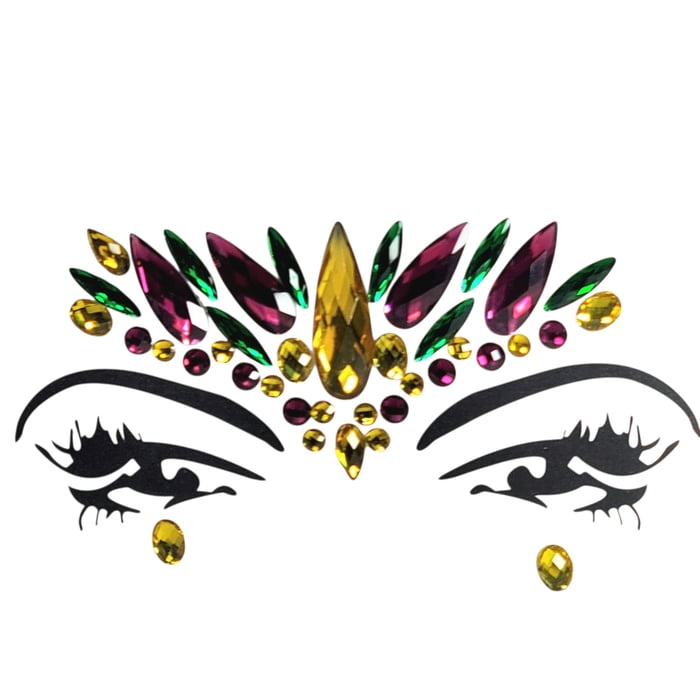 Mardi Gras Face Art