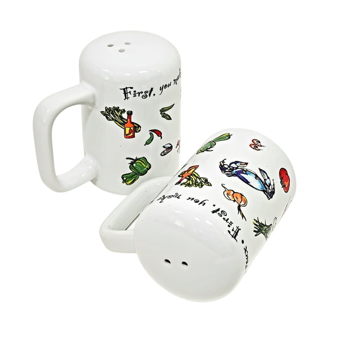 3.5" First You Make a Roux Salt and Pepper Shaker