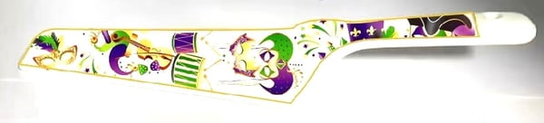 10" X 2.25" ALL THINGS MARDI GRAS Cake Server