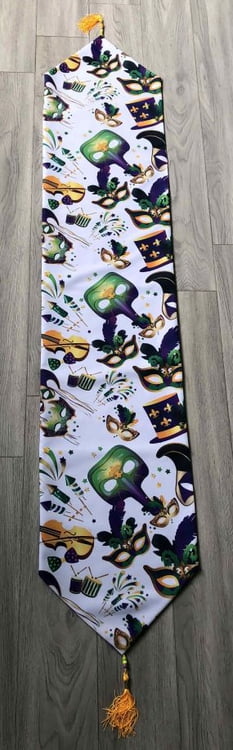 mardi gras sequin table runner